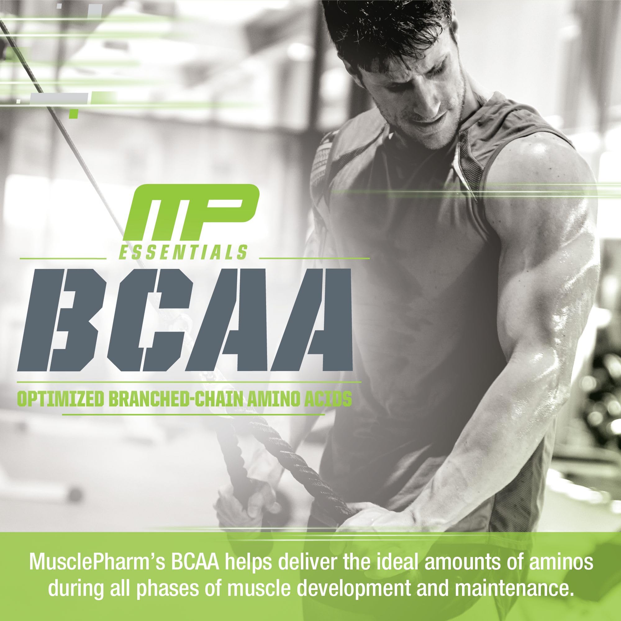 MusclePharm Essentials BCAA Powder, Pre & Post Workout Recovery Drink, Supports Muscle PharmUS supplements