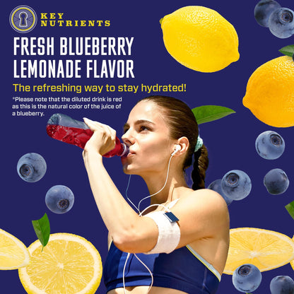KEY NUTRIENTS Multivitamin Electrolytes Powder No Sugar - Fresh Blueberry Lemonade KEY NUTRIENTSUS supplements