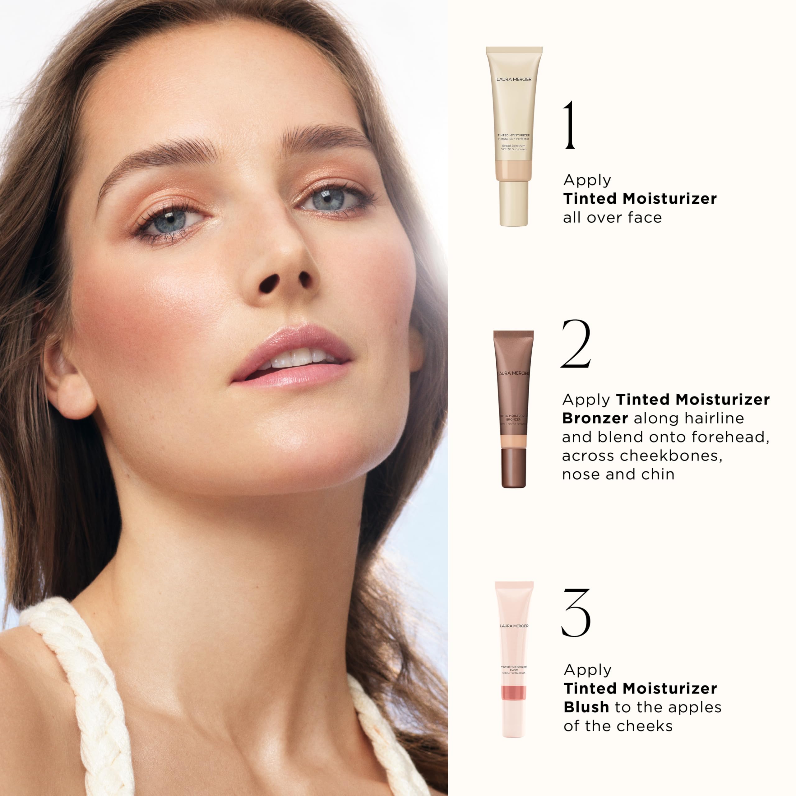 Laura Mercier Tinted Moisturizer Bronzer: Long Lasting Sheer Cream Bronzer, Weightless, Buildable Coverage, 12 HR Hydrating Wear, Non-Comedogenic, 6 Shades for All Skin Tones, Sundrop Laura MercierAu supplements