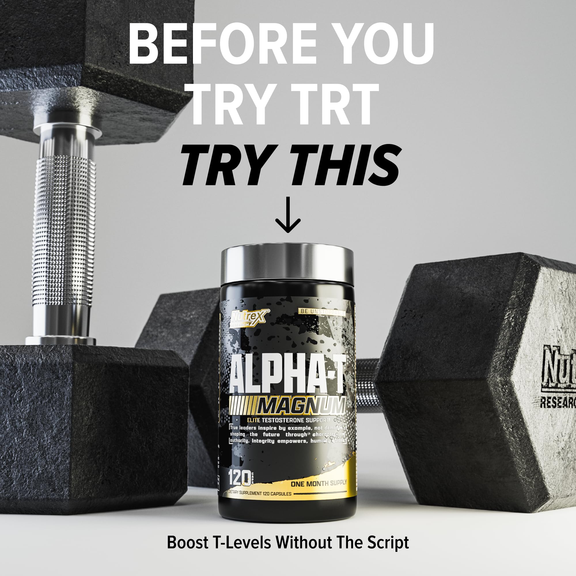 Nutrex Research Alpha-T Magnum Testosterone Support for Men | Anabolic Supplement with Tongkat Ali, Fadogia Agrestis, Shilajit and Ashwagandha | Muscle Builder for Strength, Growth & Hormone Balance Nutrex ResearchAu supplements