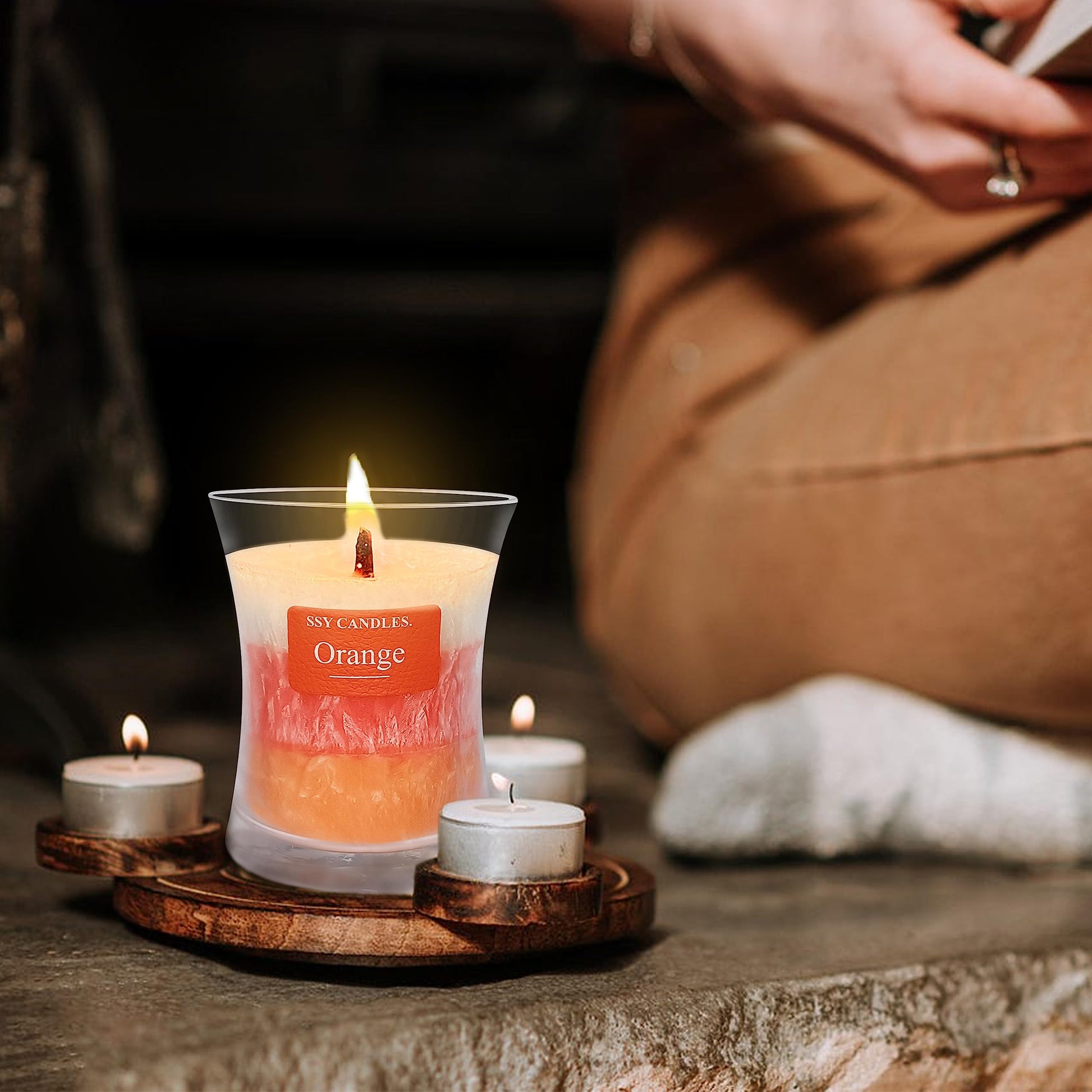 Citrus Jar Aromatherapy Candle Scented Candle Handmade Soy Candles Wood Candles Wick Fragrance SEUCRWAXAu supplements
