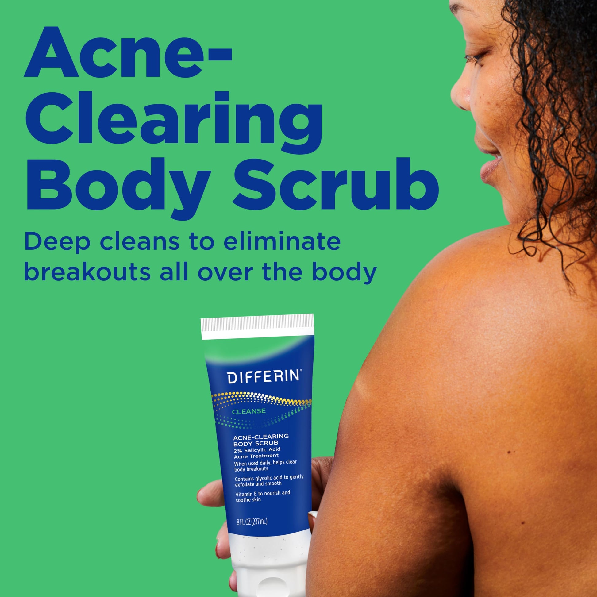 Differin Body Scrub with Salicylic Acid Acne Clearing Improves Tone and Texture Prone Skin DifferinAu supplements