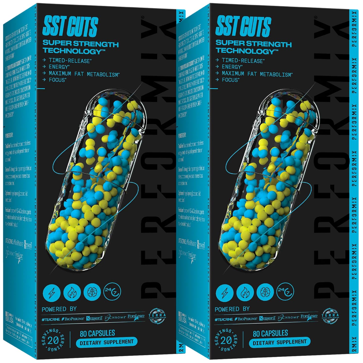PERFORMIX - SST Cuts - Thermogenic with CLA - Energy, Focus & Mood PERFORMIXUS supplements