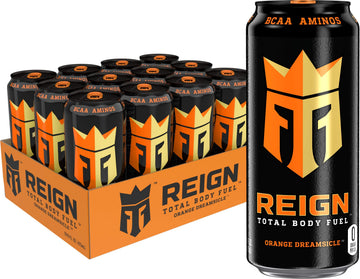 Reign Total Body Fuel, Orange Dreamsicle, Fitness & Performance Drink, 16 Fl Oz (Pack of 12) ReignAu supplements