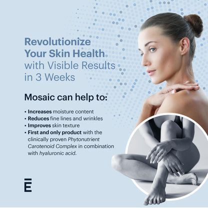 ELYSIUM Mosaic - Hyaluronic Acid Supplement - Clinically Proven - Fights Fine Lines & Skin Aging - Collagen Supplement - 30-Day Supply (Vegan Softgels) ELYSIUMUS supplements