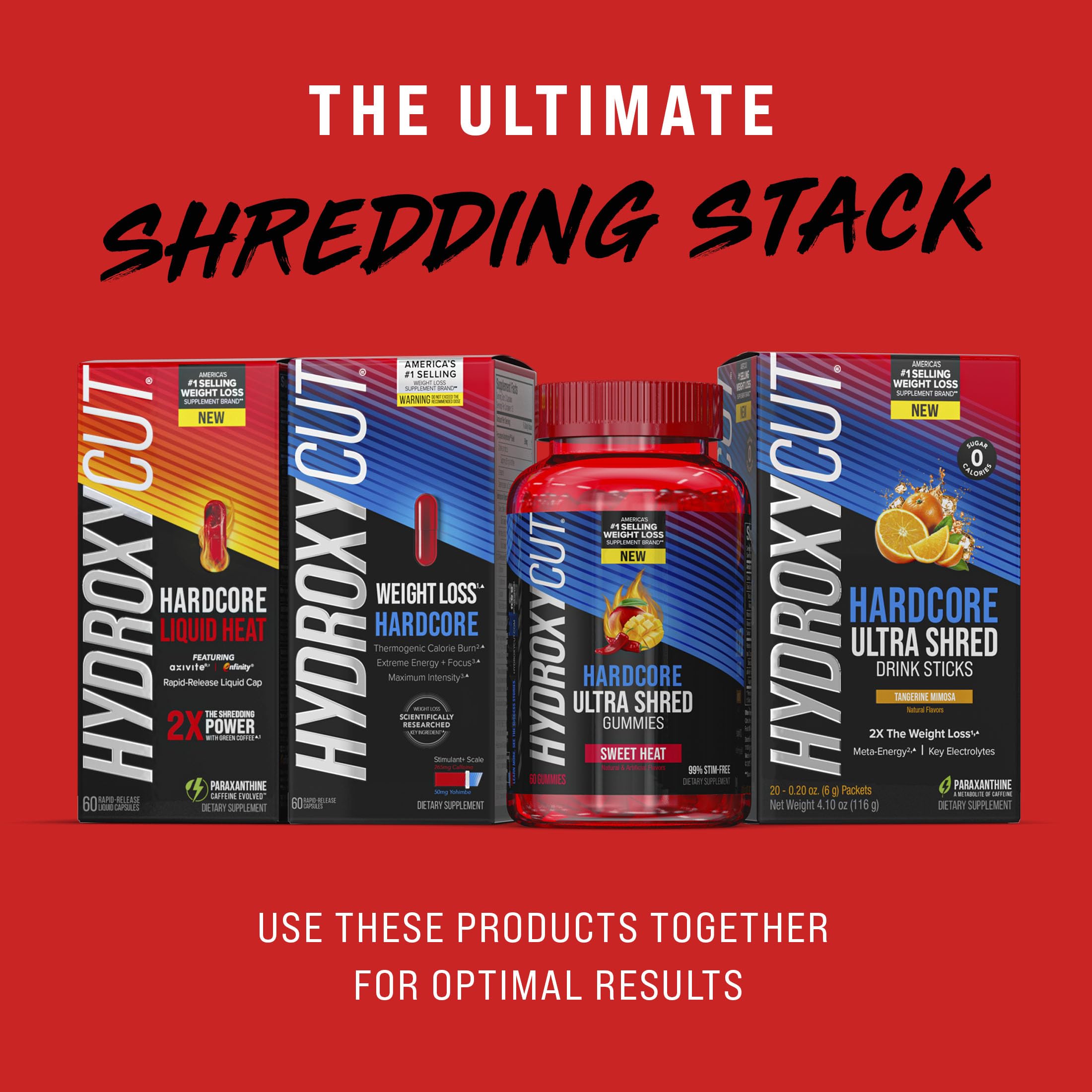 Hydroxycut Hardcore Ultra Shred Drink Sticks,Meta-Energy Drink Powder Metabolic Energy HydroxycutUS supplements