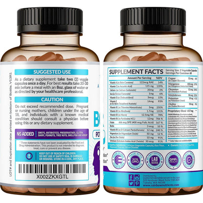 40-in-1 Brain Booster Supplements for Memory, Focus, Clarity, Energy, Performance Rainbow Nutrients, LLCUS supplements