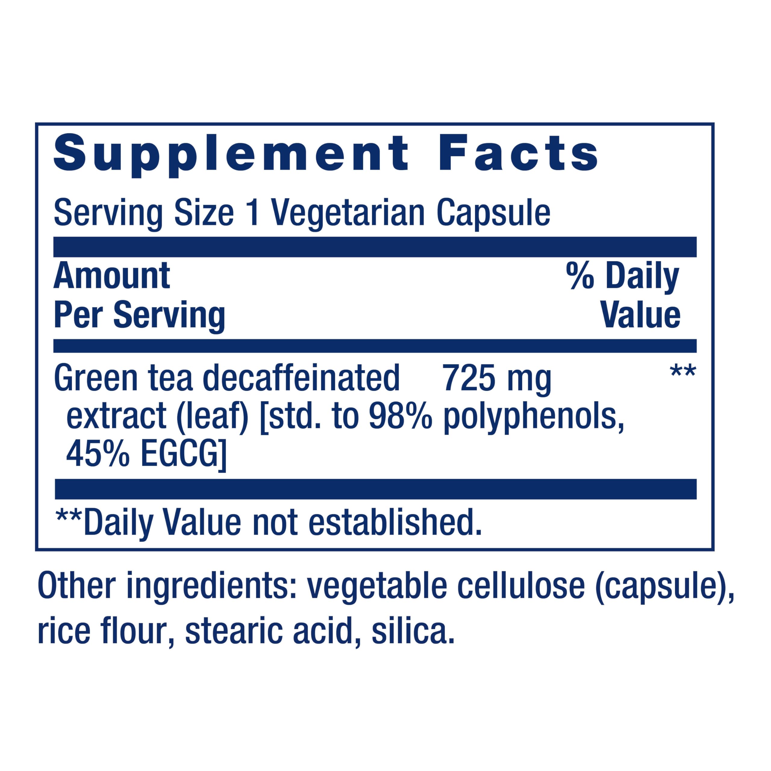 Life Extension Decaffeinated Mega Green Tea Extract – Polyphenol-Rich, Cell Health Life ExtensionAu supplements