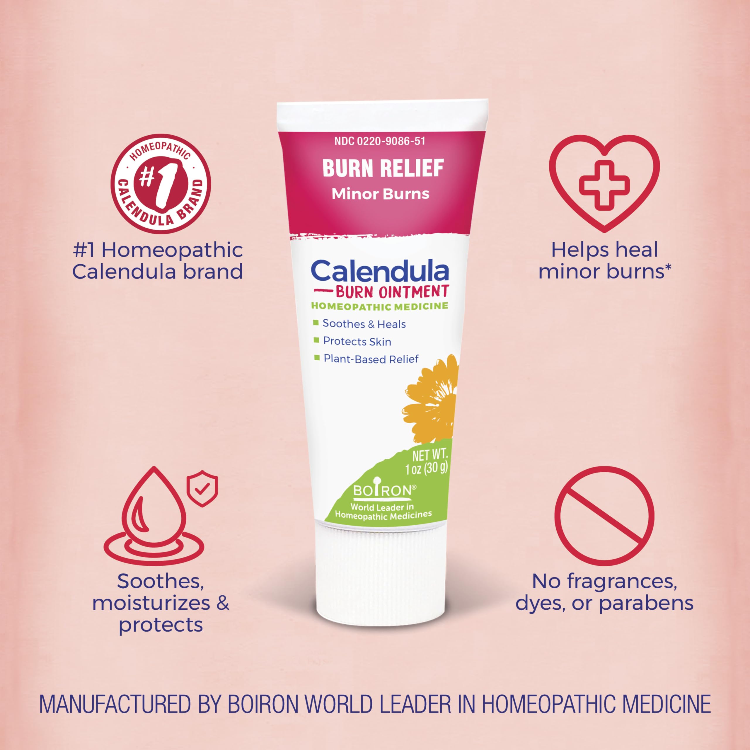 Boiron Calendula Burn Ointment for Relief from Minor Burns from Cooking, Friction, or Sunburns - 1 oz BoironAu supplements