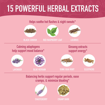 Hormone Balance Liquid Drops | With Stinging Nettle, Black Cohosh, Red Raspberry Leaf SMNutritionUS supplements