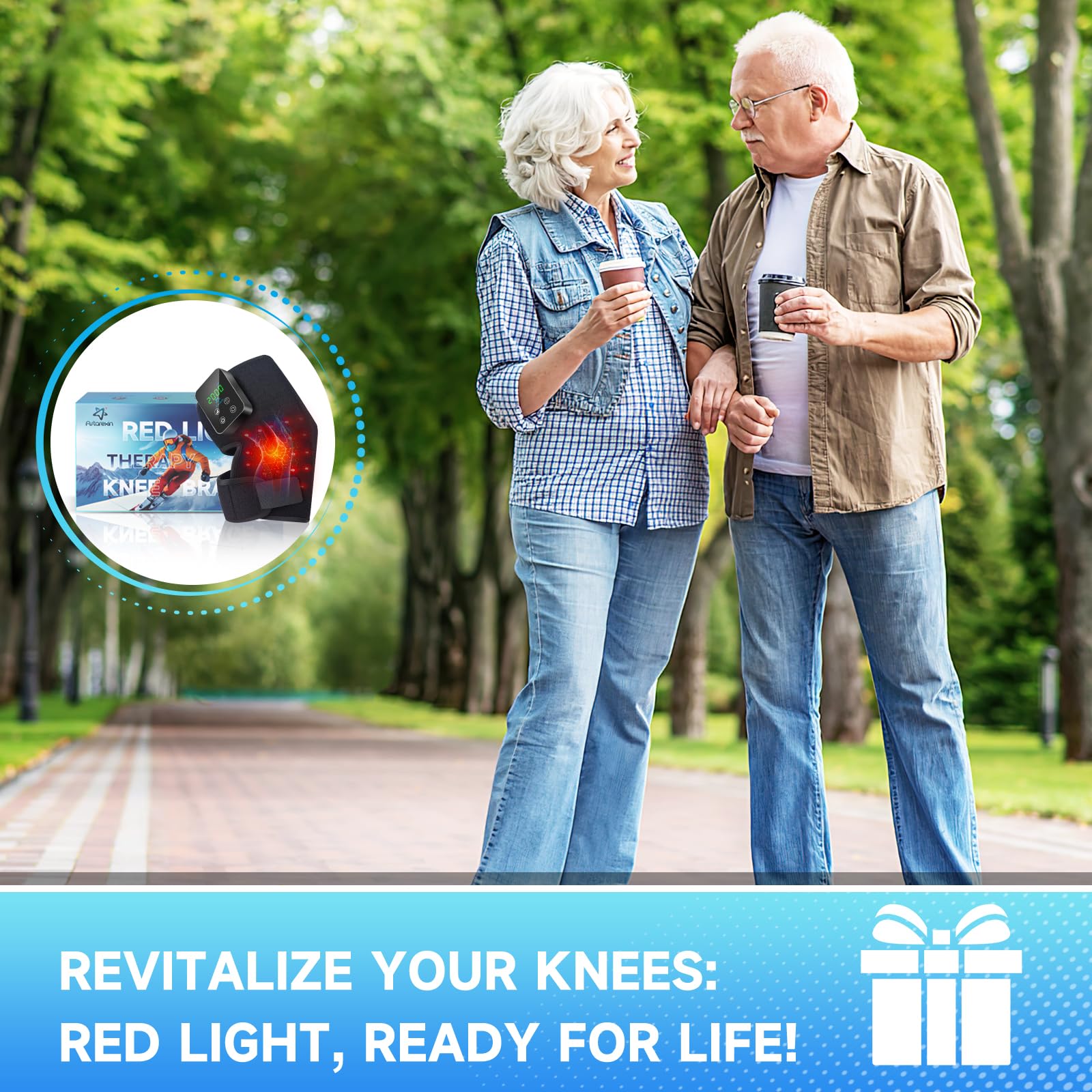 Red Light Therapy Knee Brace: Pain Relief Infrared Heating Pad 72 LED Heat Lamp Pain Relief AstarexinAu supplements