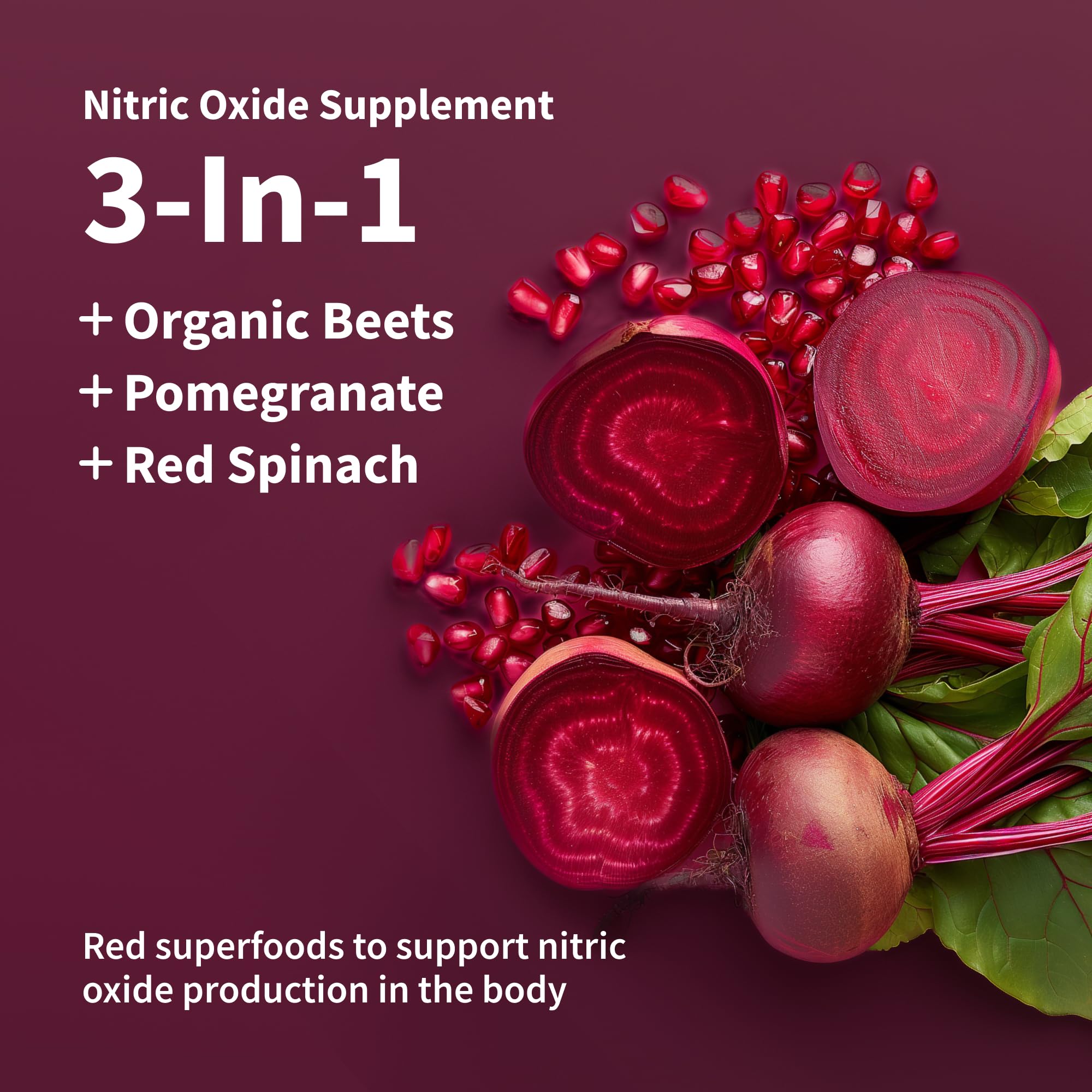 Snap Supplements USDA Organic Beet Root Powder, 3-in-1 Nitric Oxide Supplement Snap SupplementsAu supplements