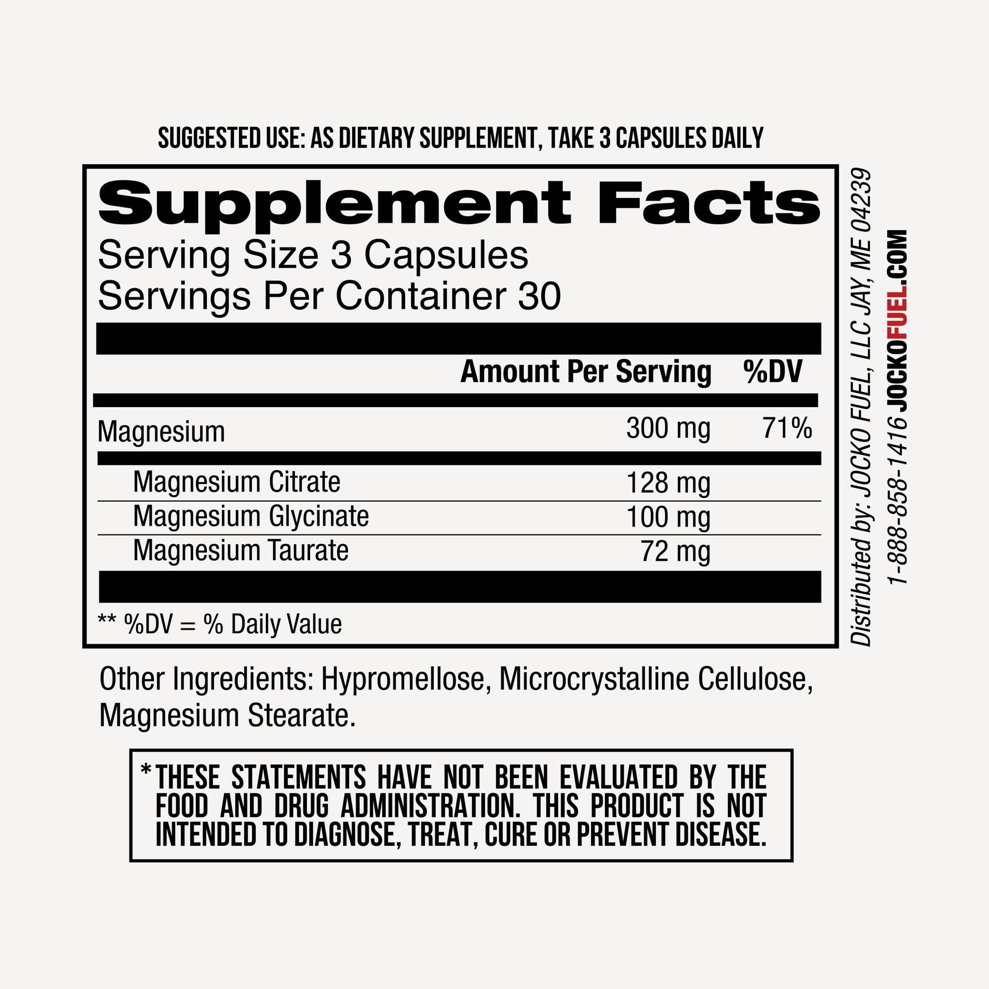 Jocko Fuel Magnesium Complex Supplement - Magnesium Glycinate, Citrate, & Taurate Capsules Dietary Supplement for Muscle Recovery & Relaxation, Heart, Nerve, Bone Support, & Sleep 30-Day Supply Jocko FuelAu supplements