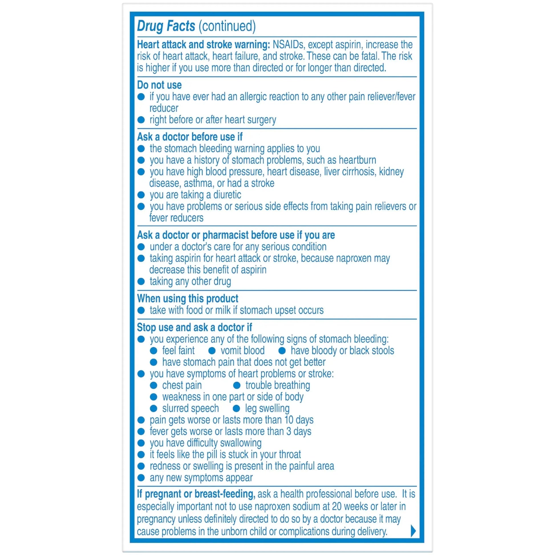 Aleve Pain Relief Naproxen Sodium Caplets ‐ 50 Count AleveAu supplements