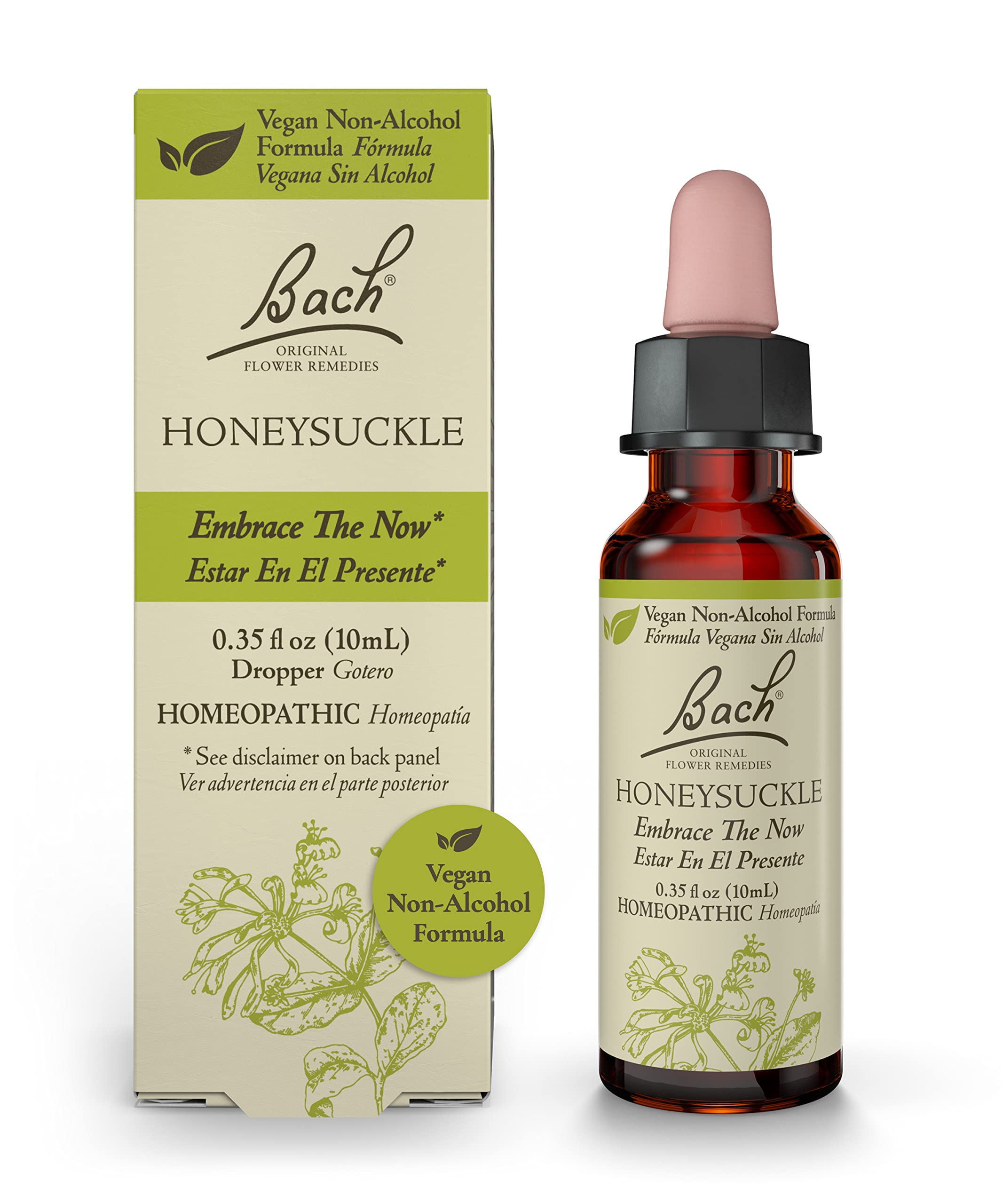 Bach Original Flower Remedies, Honeysuckle for Embracing The Now (Non-Alcohol Formula) BachAu supplements