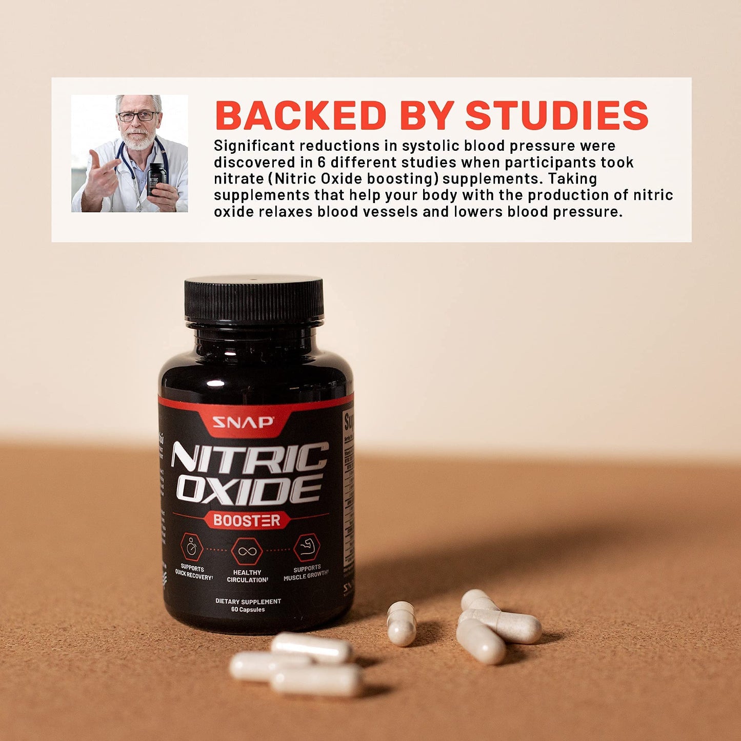 Nitric Oxide + Single Serve Beets (2 Products) Snap SupplementsUS supplements