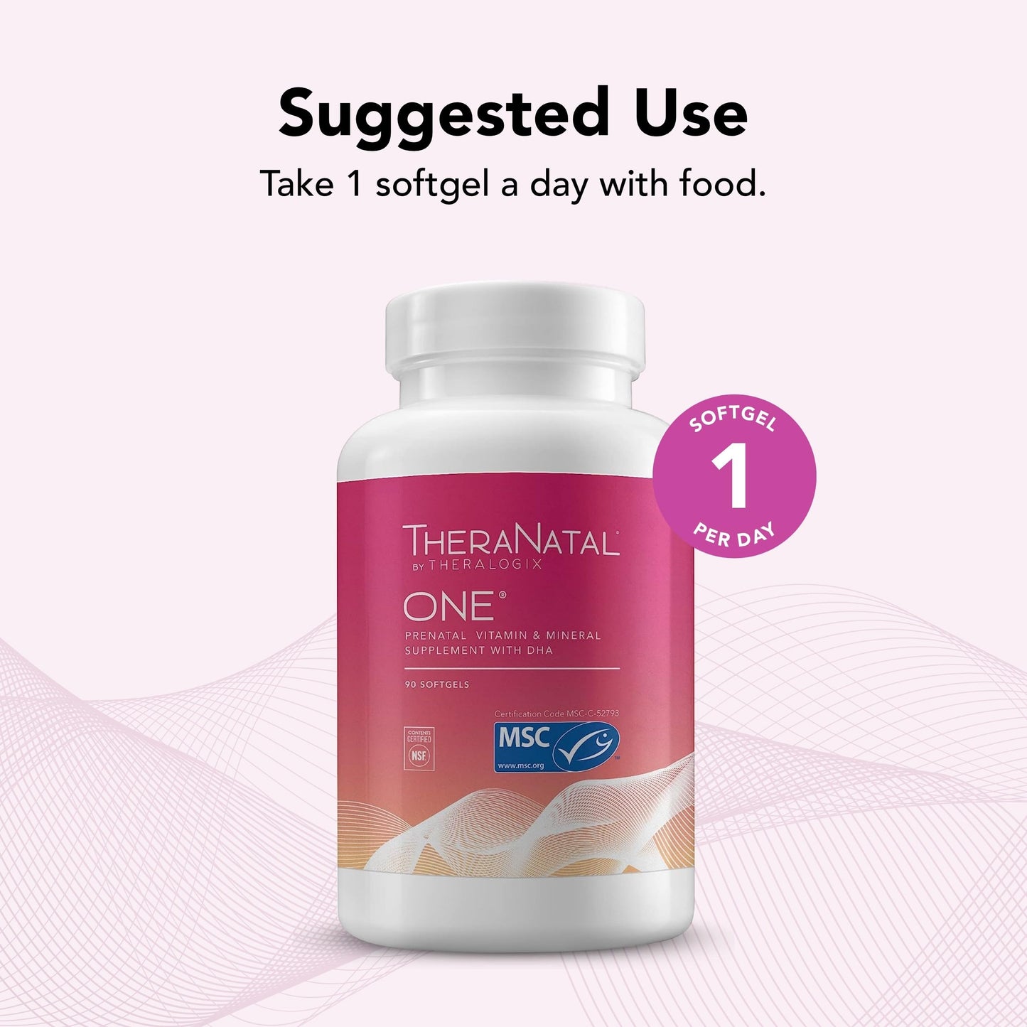 Theralogix TheraNatal One Prenatal Vitamin - 90-Day Supply - Prenatal Multivitamin TheralogixUS supplements