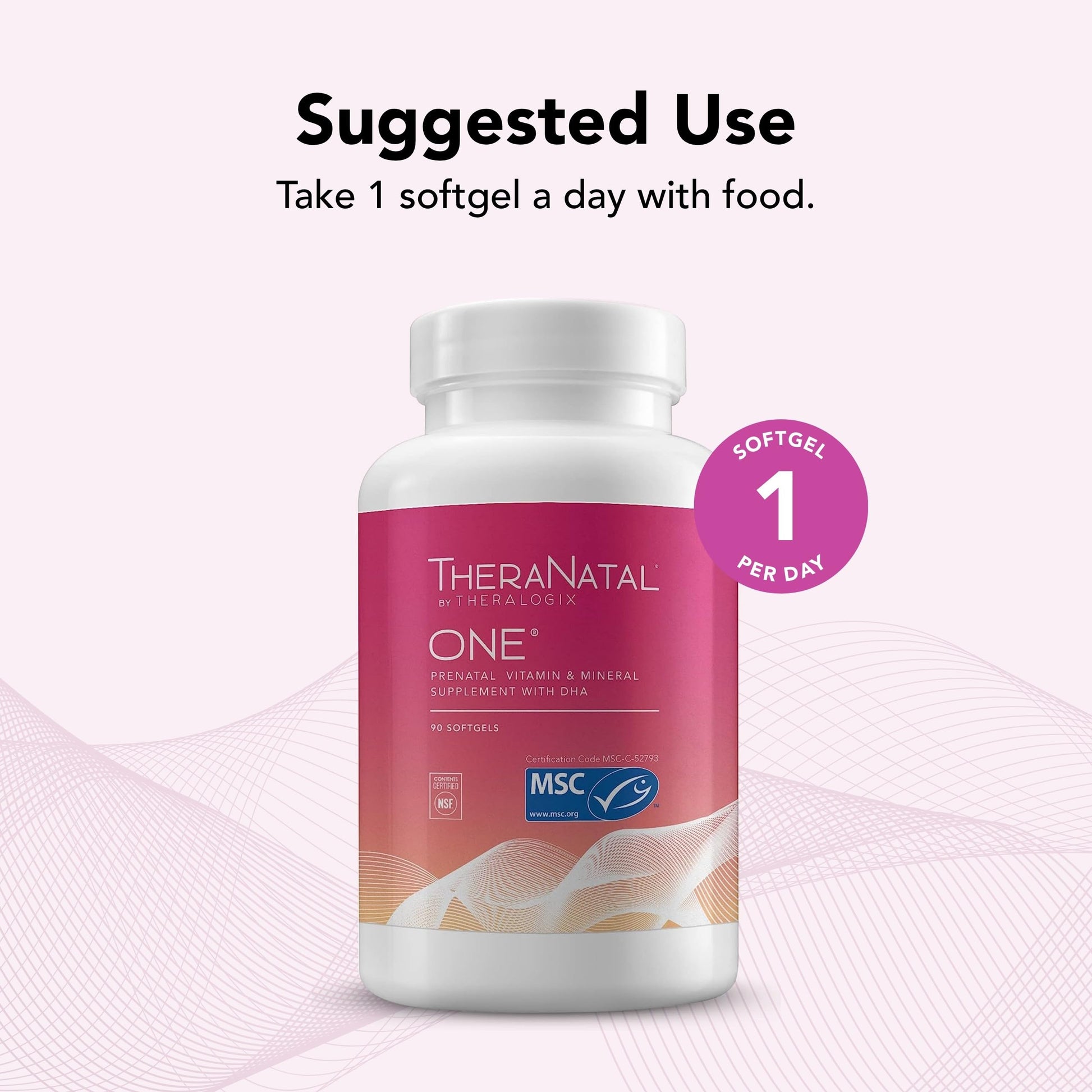 Theralogix TheraNatal One Prenatal Vitamin - 90-Day Supply - Prenatal Multivitamin TheralogixUS supplements