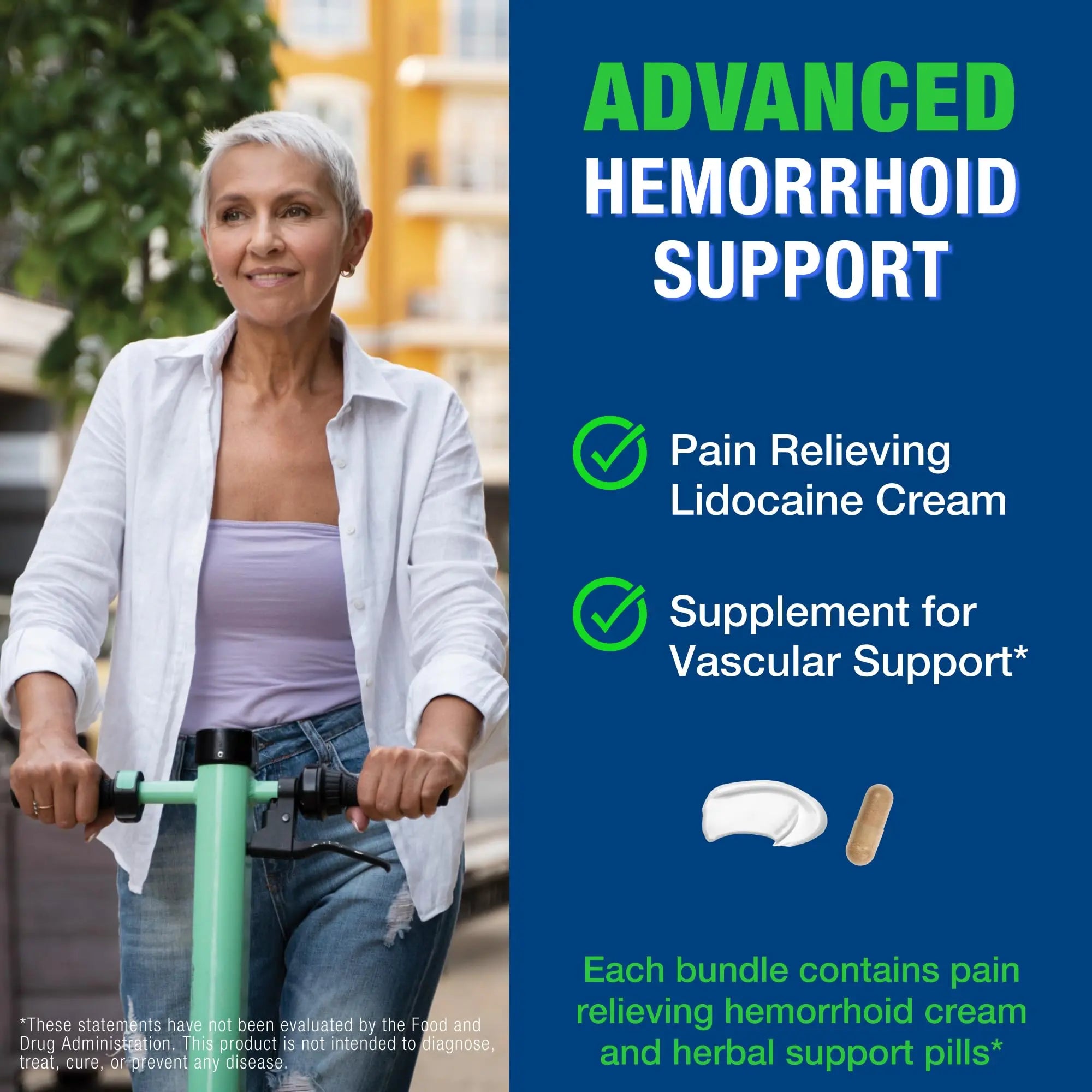 HemRid Max and Maximum Strength Lidocaine Cream - Hemorrhoid Relief Bundle for Fast Internal & External Support - Hemorrhoid Pills & Hemorrhoidal Lidocaine Cream for Rapid Comfort & Soothing Care HemRidAu supplements