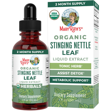 MaryRuth Organics Stinging Nettle Leaf Extract | Detox Supplement Herbal Drops | USDA Organic | Vegan | Non-GMO | Gluten Free | 1 Fluid Oz MARYRUTH'SUS supplements