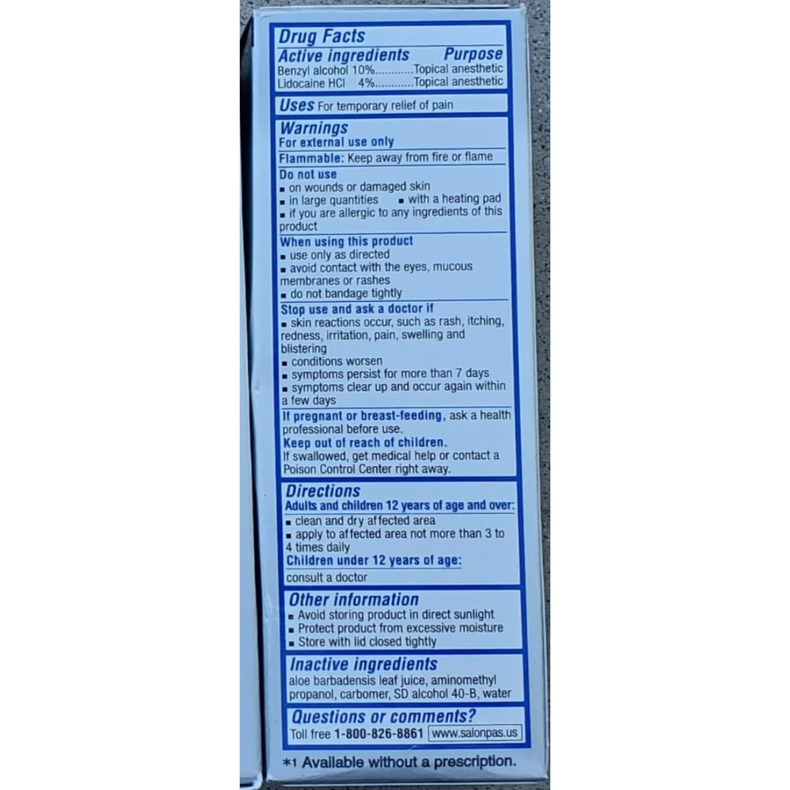 Salonpas LIDOCAINE Plus Liquid (Pack of 4) SalonpasAu supplements