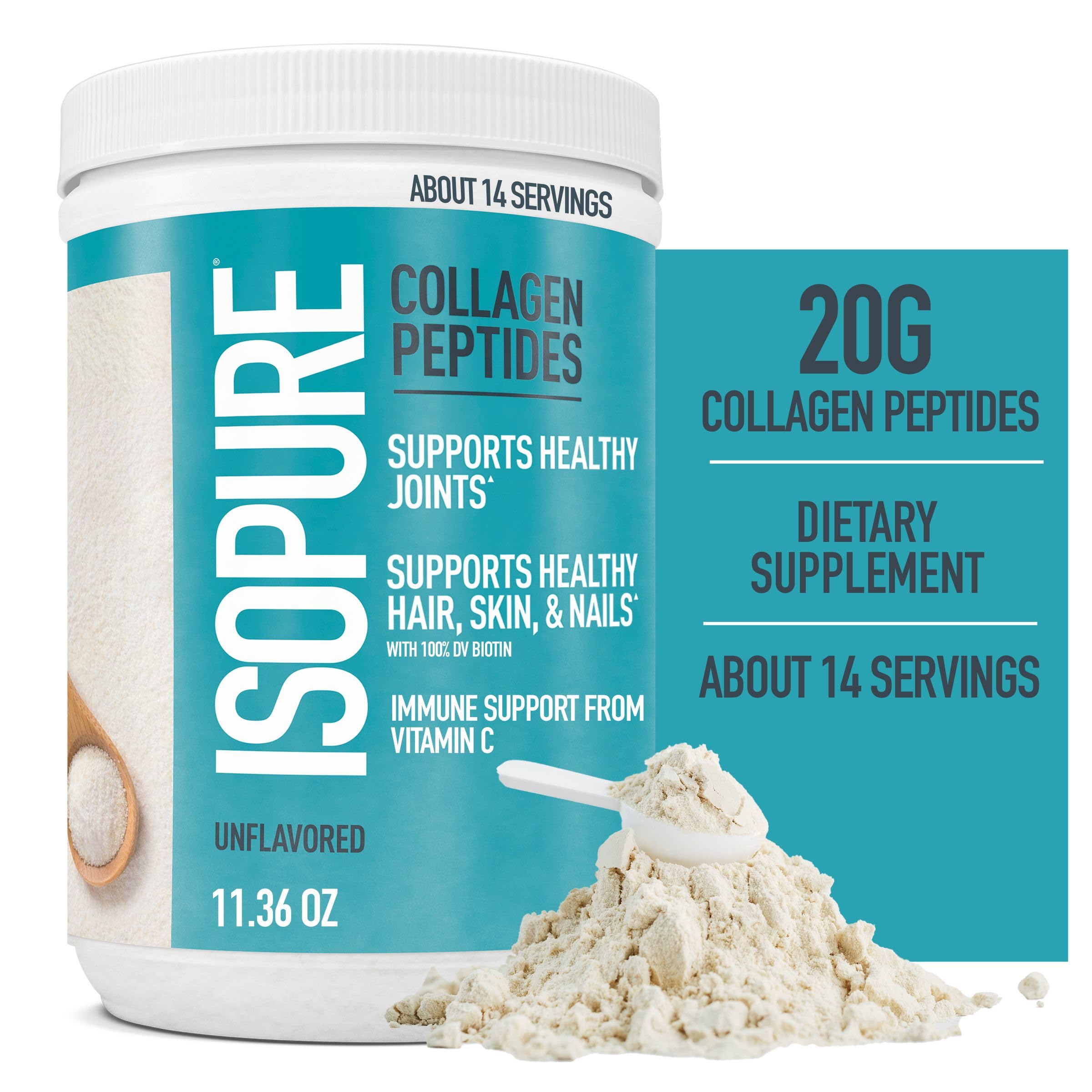 Bundle of Isopure Unflavored Organic Vegan Pea Protein Powder, Dairy Free with Amino IsopureUS supplements