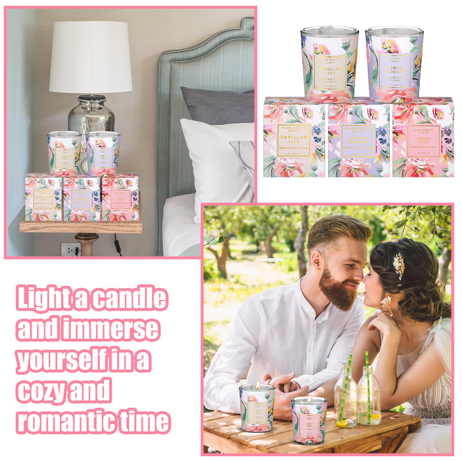 MTLEE 24 Pcs Candles for Home Scented Candle Gifts for Women Bulk 8 Long Lasting Aromatherapy Jar MTLEEAu supplements