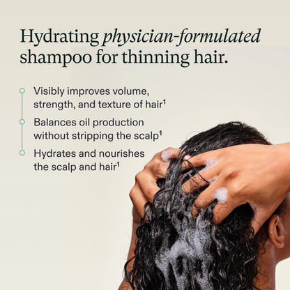 Nutrafol Shampoo, Cleanse and Hydrate Hair and Scalp, Improves Hair Volume, Strength and Texture, Physician-formulated for Thinning Hair, Color Safe, Sulfate Free - 8.1 Fl Oz Bottle NutrafolUS supplements
