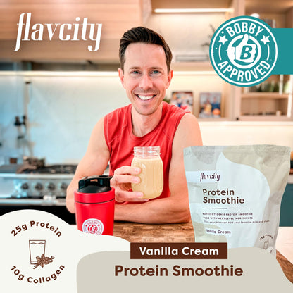 FlavCity Protein Powder Smoothie, Vanilla - 100% Grass-Fed Whey Protein FlavCityUS supplements