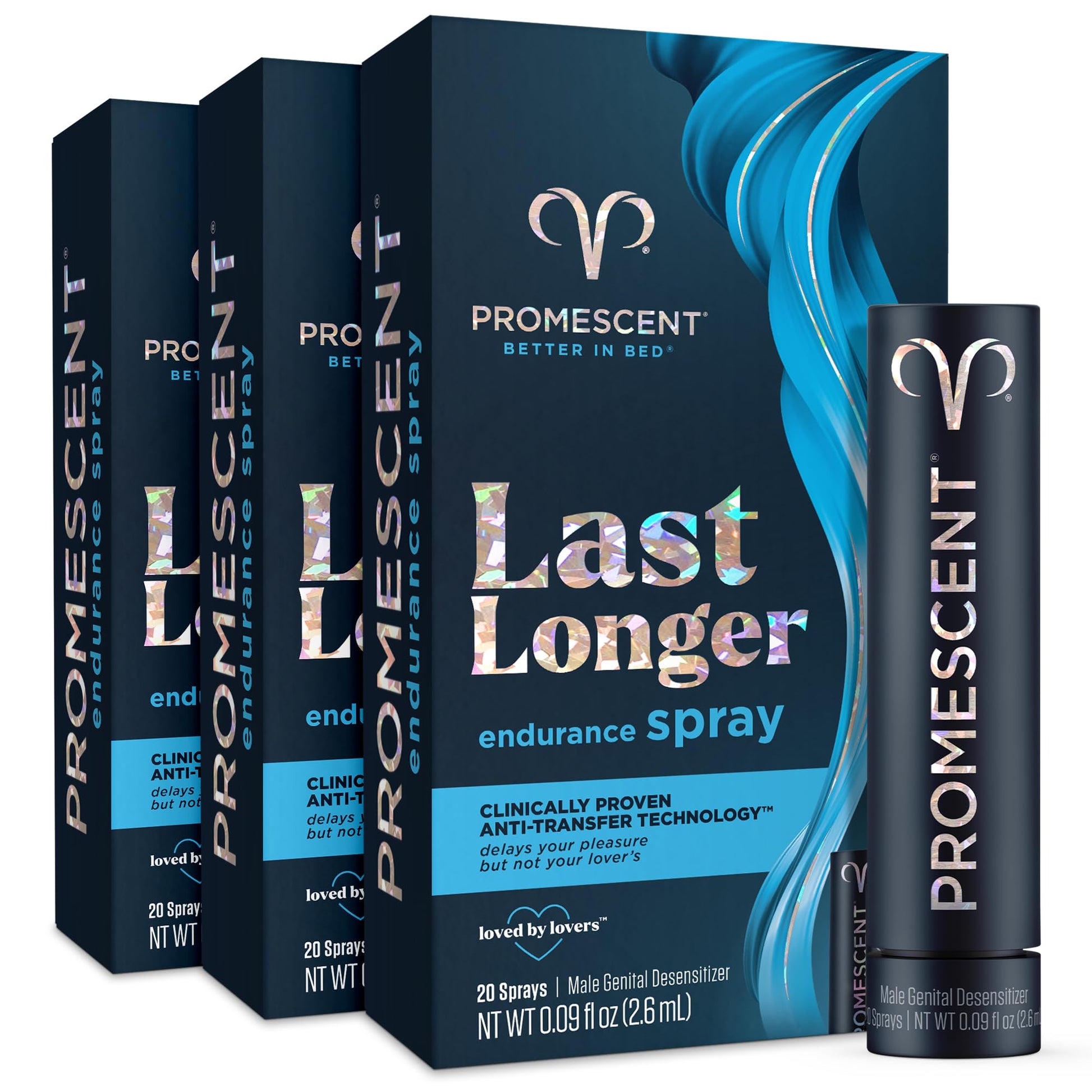 Promescent Prolonging Delay Spray for Men Unique Topical Lidocaine Formula for Better and Maximized Sensation and Climax (3 Travel Size Pack) - Size 2.6 ml PromescentAu supplements