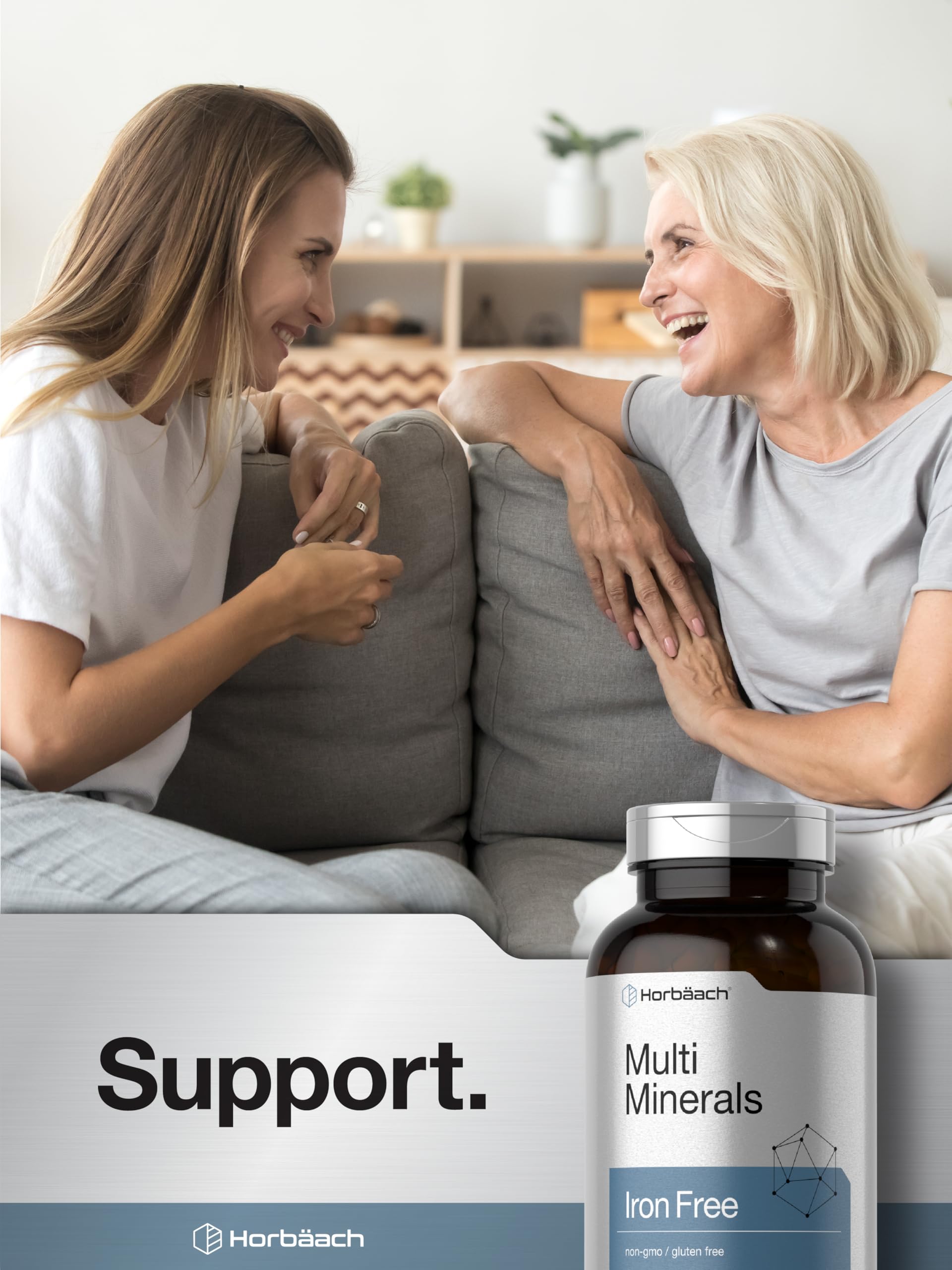 Horbäach Multi Minerals Supplement | 250 Capsules | Iron Free | Daily Mineral Complex for Men and Women | Non-GMO & Gluten Free HorbäachAu supplements
