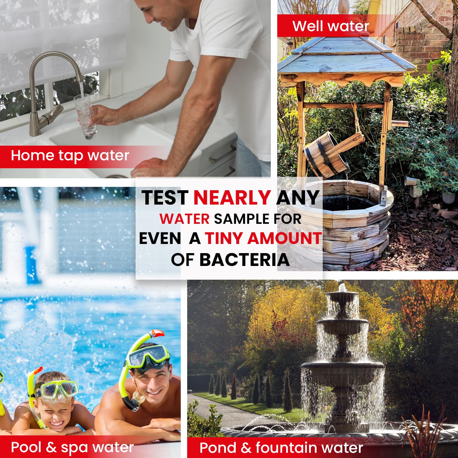 Bacteria Water Test Kit – Coliform, E. coli & Salmonella Detection for Well & Tap Water | Rapid Home Drinking Water Screening Kit with Lab-Quality Results | Leaping Lynx Leaping LynxAu supplements