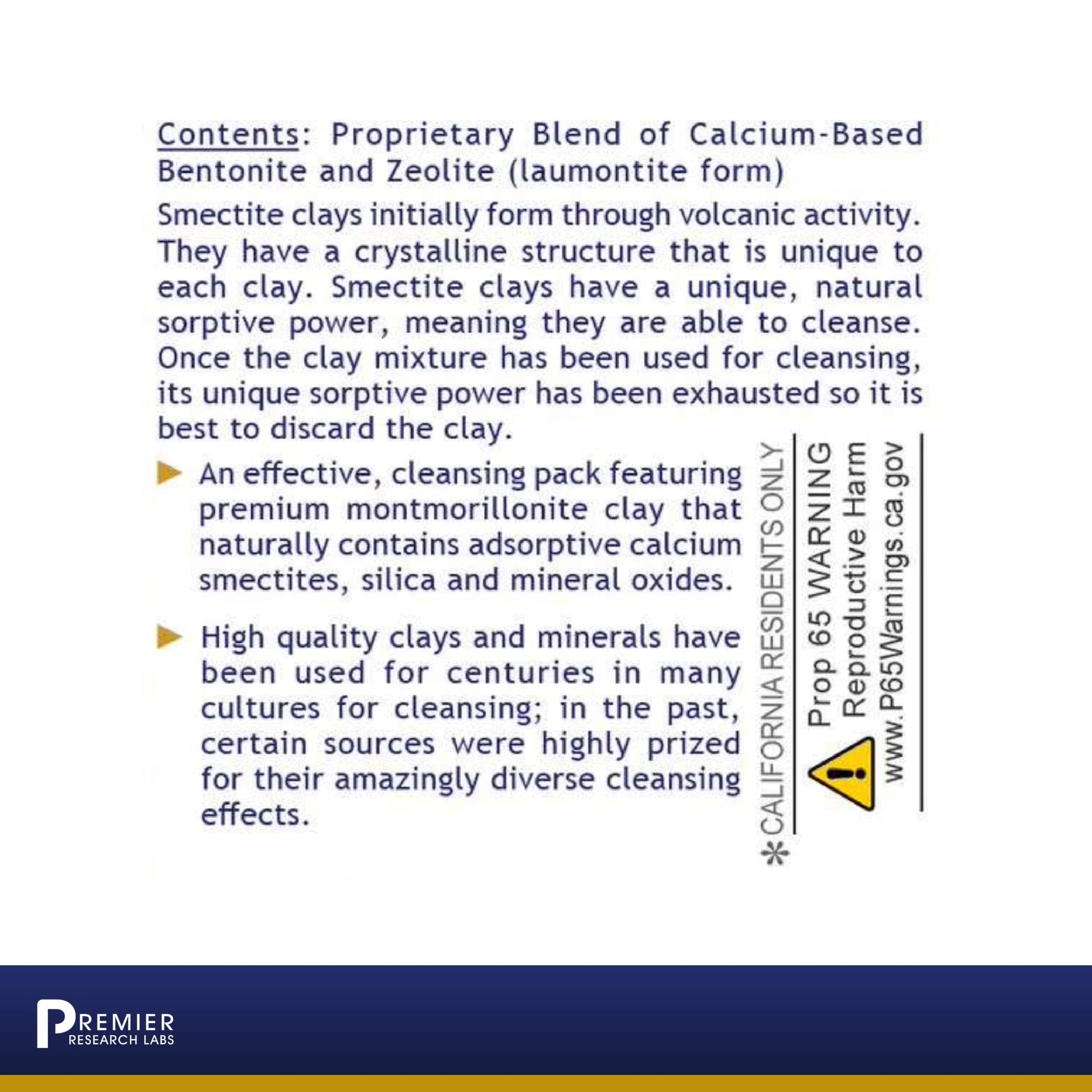 Premier Research Labs Medi-Dental Pack - Detoxifying Volcanic Clay - Dental & Body Cleansing - With Calcium Smectites Silica & Mineral Oxides - 5 oz Premier Research LabsAu supplements