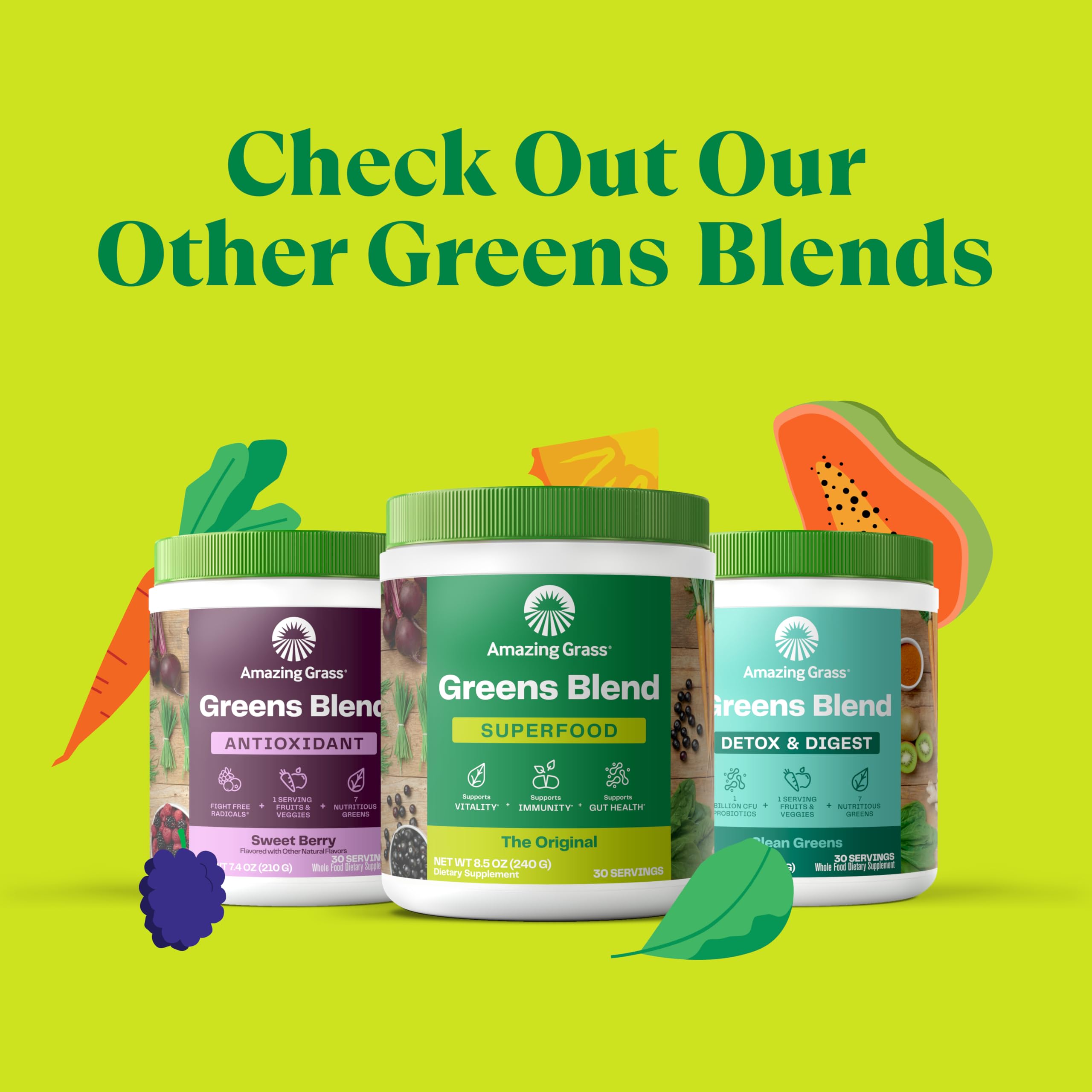 Amazing Grass Kidz Superfood: Vegan Protein & Probiotics for Kids with Beet Root Powder & 1/2 Cup of Leafy Greens, Strawberry Blast, 15 Servings Amazing GrassAu supplements