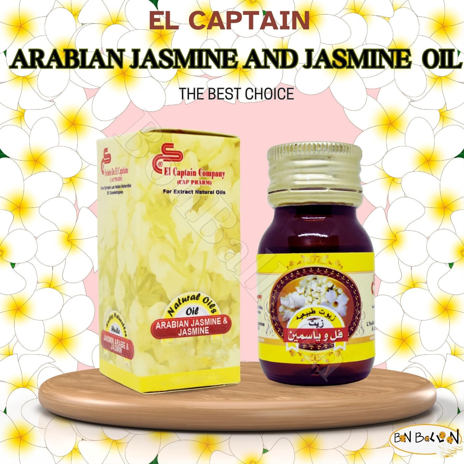 1 Pack Pure & Natural Jasmine Oil Cold Pressed El Captain Elcaptain Natural Concentrated Crude bonballoonAu supplements
