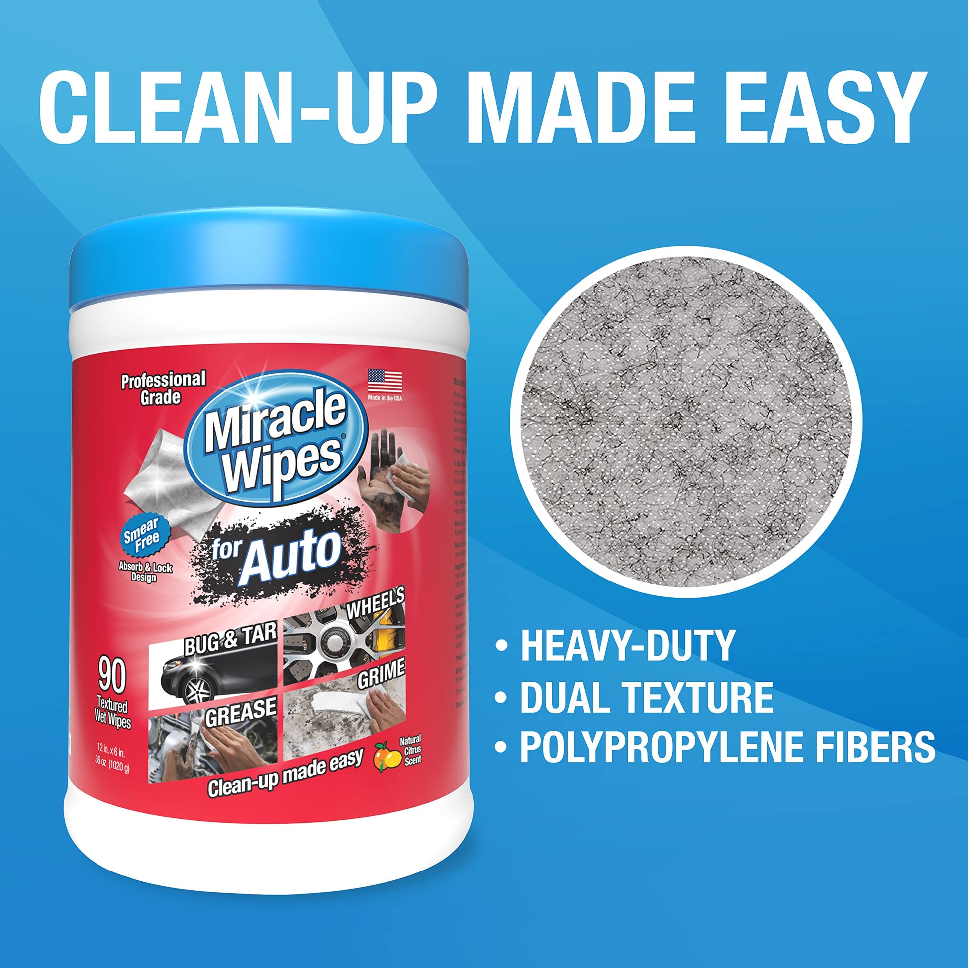 MiracleWipes for Automotive, All Purpose Cleaning Wipes for Hands, Auto Interior, Exterior MiracleWipesUS supplements
