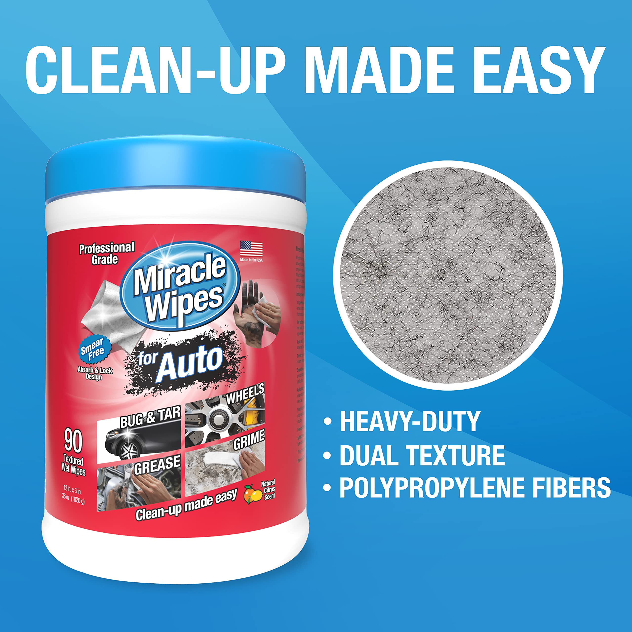 MiracleWipes for Automotive, All Purpose Cleaning Wipes for Hands, Auto Interior, Exterior MiracleWipesUS supplements