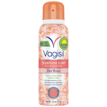 Vagisil Scentsitive Scents Feminine Dry Wash Deodorant Spray for Women, Gynecologist Tested VagisilAu supplements