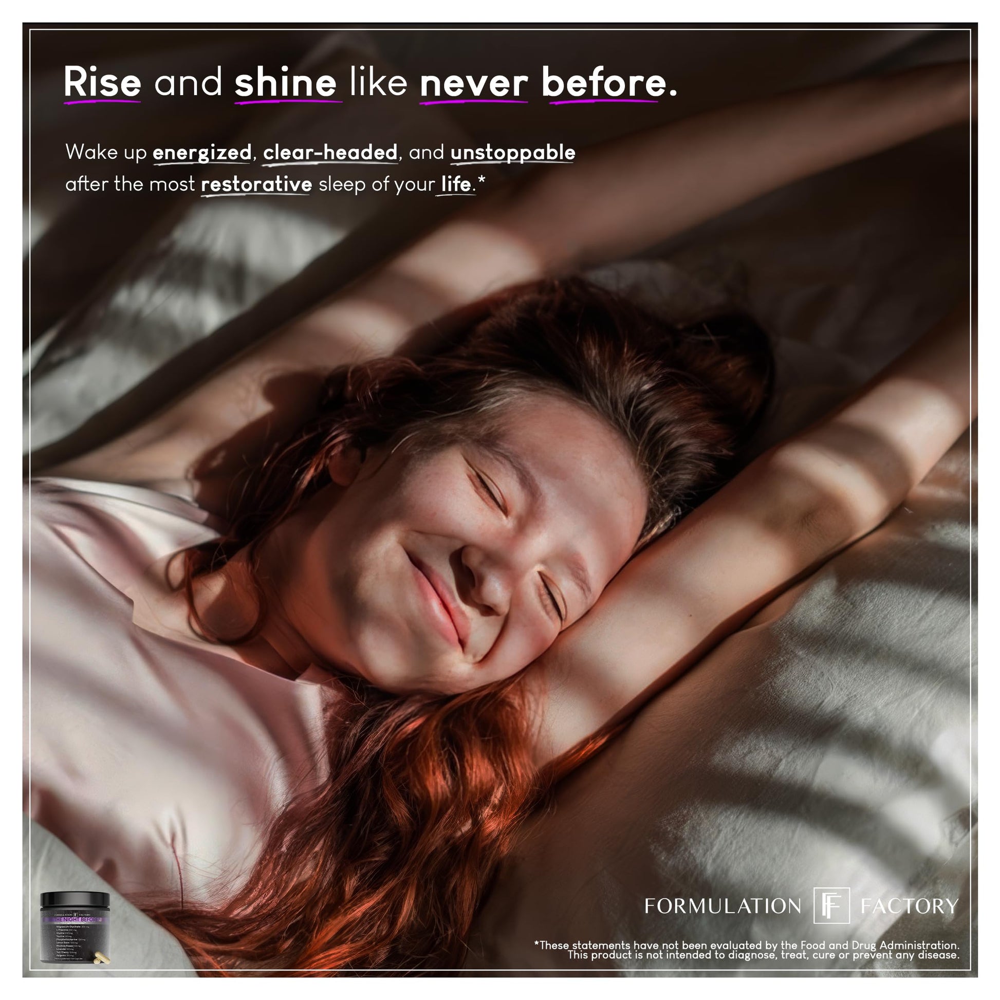 The Night Before 10-in-1 Midnight Maximizer Sleep Aid, Stress Relief, Cognition, Relaxation, Recovery, Focus, Magnesium Glycinate, L-Theanine & More, (120 Capsules – 2 Month Supply) Formulation FactoryAu supplements