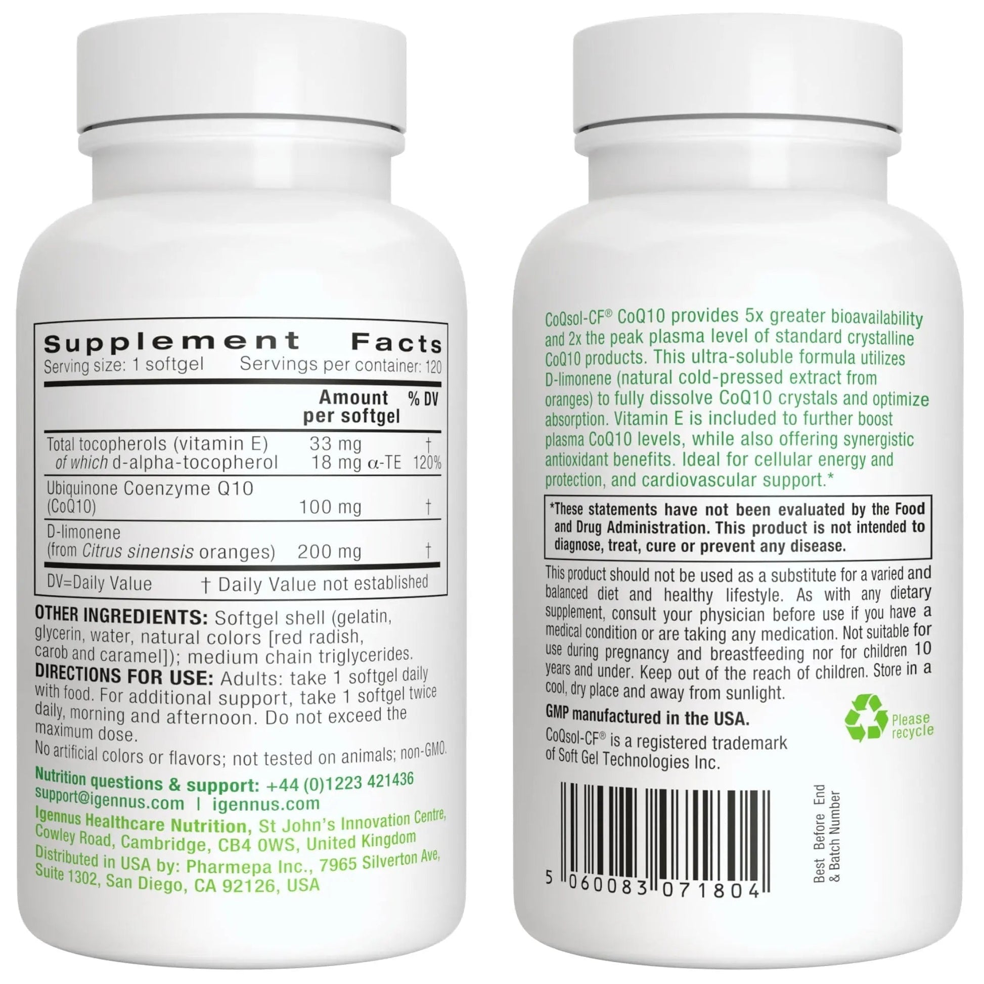 Multivitamin & Minerals for Women + High Absorption CoQ10 100mg 120 Softgels Energy Bundle, Sustained Release Advanced Multivitamin Igennus Healthcare NutritionAu supplements