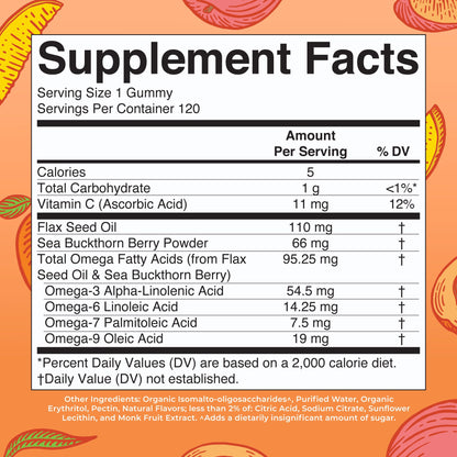 MaryRuth Organics Vegan Omega 3 6 7 9 Gummies | Up to 4 Month Supply | Omega 3 Supplement with Flaxseed Oil | Omega 3 Gummies MARYRUTH'SUS supplements