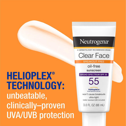 Neutrogena Clear Face Liquid Lotion Sunscreen for Acne-Prone Skin NeutrogenaUS supplements