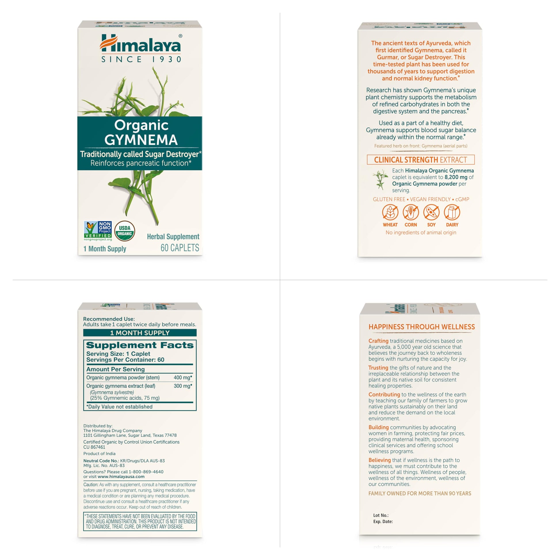Himalaya Organic Gymnema Herbal Supplement for Weight Management, USDA Certified HimalayaUS supplements