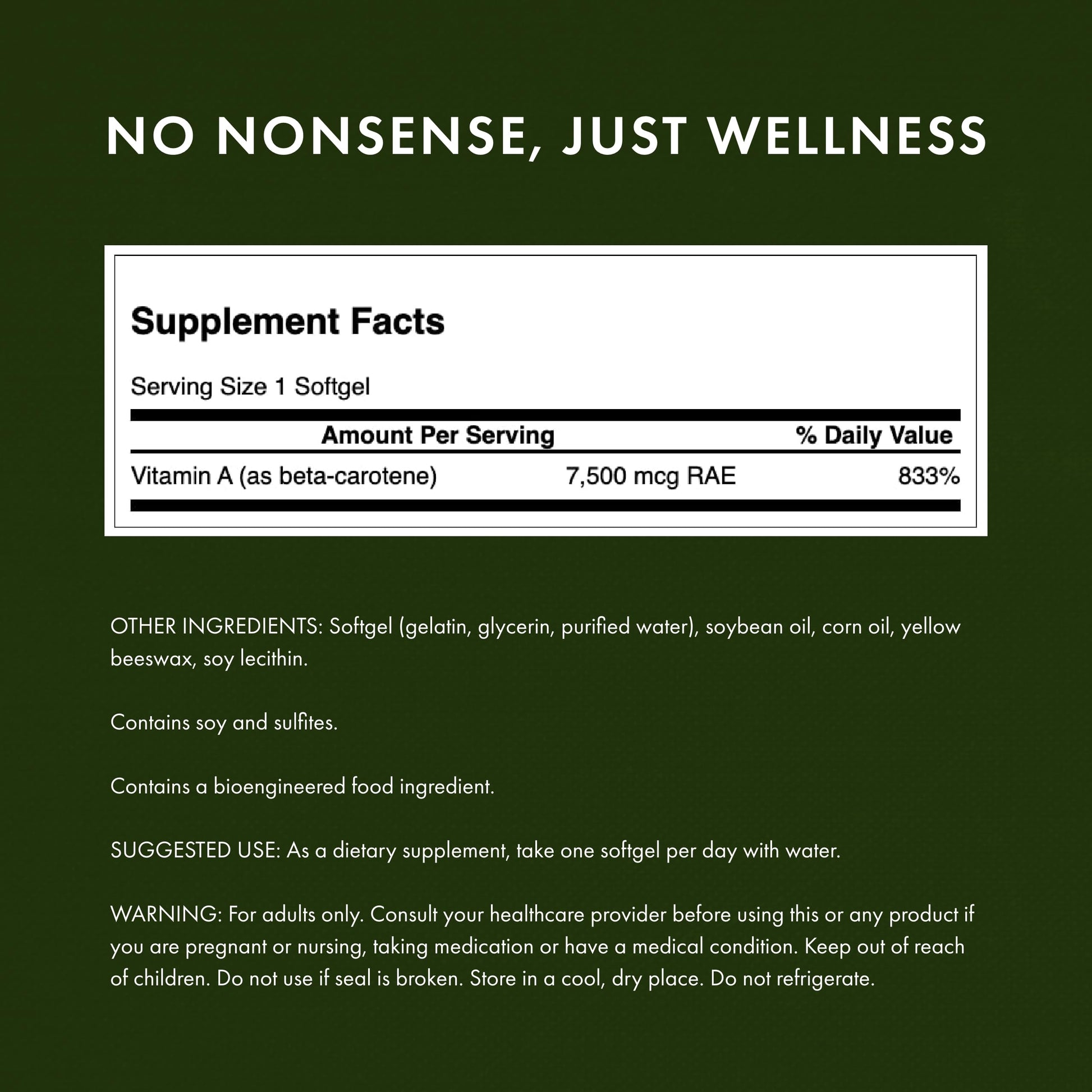 Swanson Beta-Carotene Vitamin A 25,000 IU Eye and Skin Health Supplement for Adults Seeking Vision and Immune Support - 7,500 mcg (300 Softgels) SwansonAu supplements