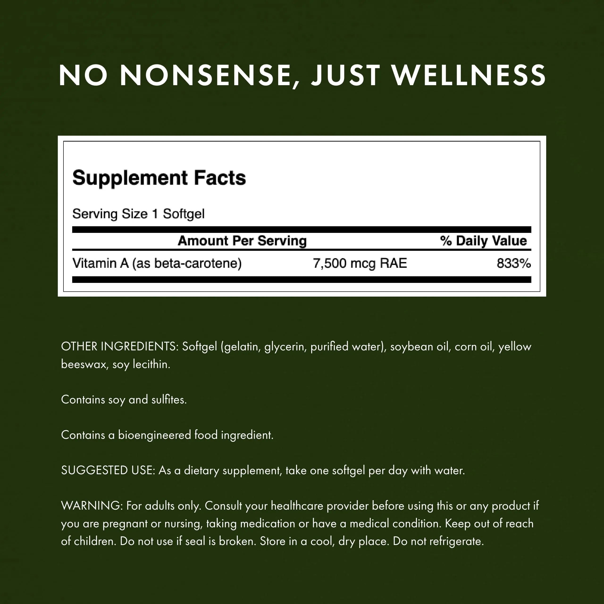 Swanson Beta-Carotene Vitamin A 25,000 IU Eye and Skin Health Supplement for Adults Seeking Vision and Immune Support - 7,500 mcg (300 Softgels) SwansonAu supplements