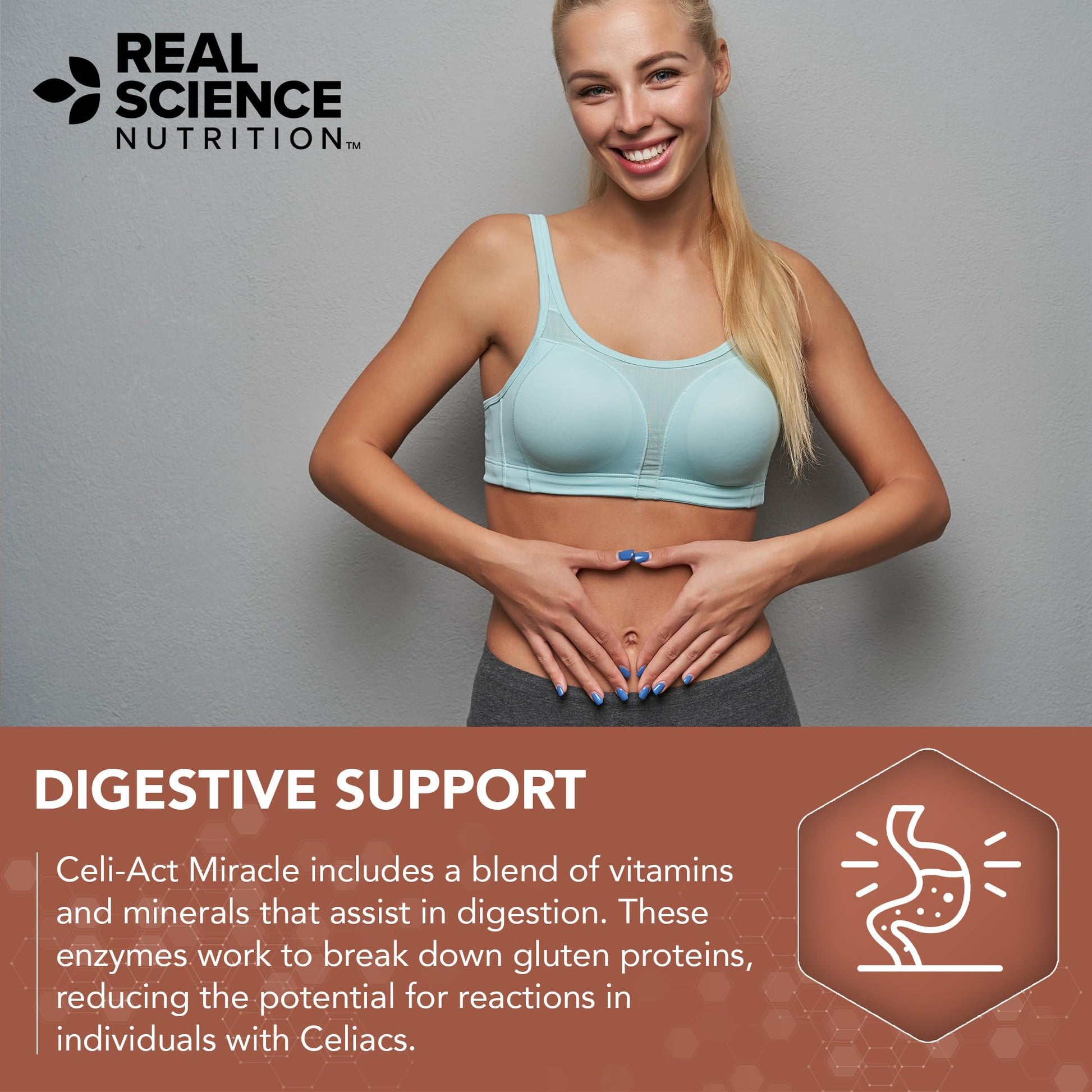 Real Science Nutrition Celi-Act Miracle is a Natural Supplement to Support Celiac Discomfort and Digestive Health Real Science NutritionAu supplements