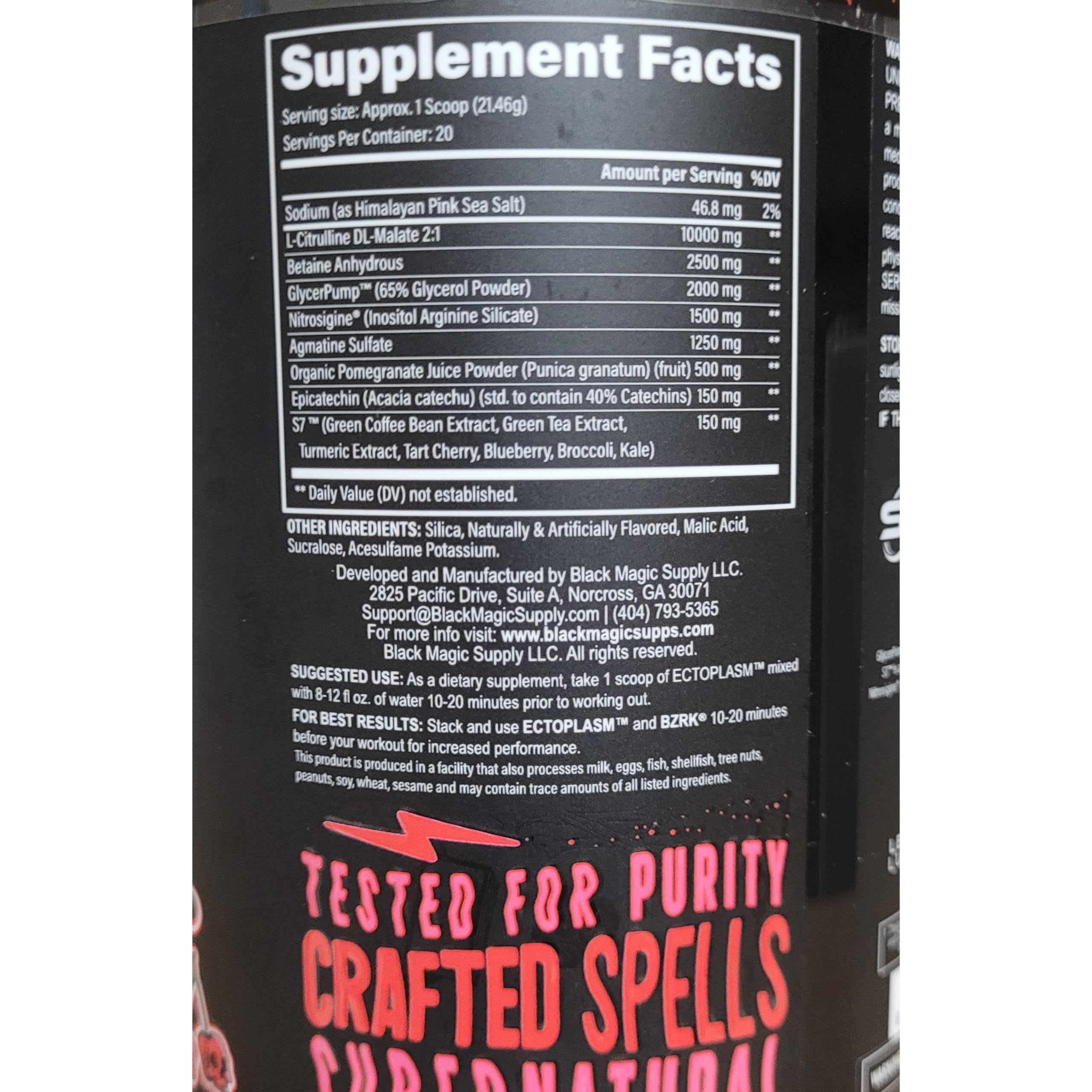 Black Magic Supply Ecto Plasm Voodoo - Rabid Berry- Non-Stimulant Pump Igniter Black Magic SupplyAu supplements