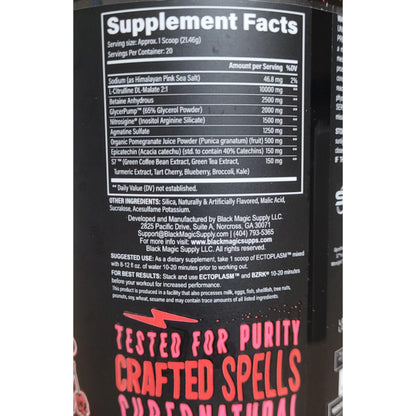 Black Magic Supply Ecto Plasm Voodoo - Rabid Berry- Non-Stimulant Pump Igniter Black Magic SupplyUS supplements