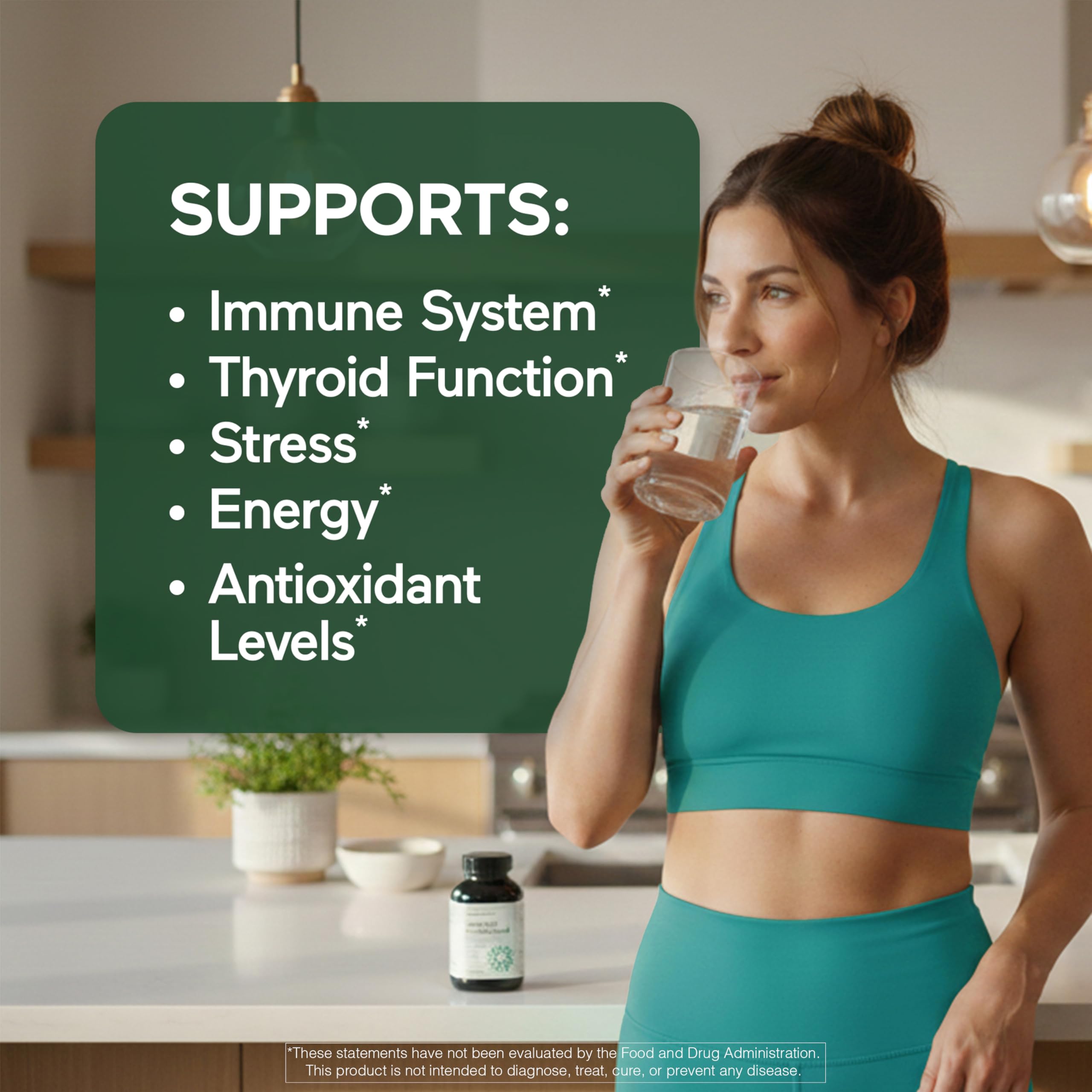 SMARTERNUTRITION Sea Moss Multimineral with Irish Sea Moss with Ashwagandha Bladderwrack Turmeric Zinc Vitamin C Elderberry Dandelion - Non-GMO, USA Manufactured - 60 Capsules[30 Day Supply] SMARTERNUTRITIONAu supplements