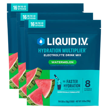 Liquid I.V.® Hydration Multiplier - Watermelon | Electrolyte Powder Drink Mix | 3 Pack (48 Servings) Liquid I.V.US supplements